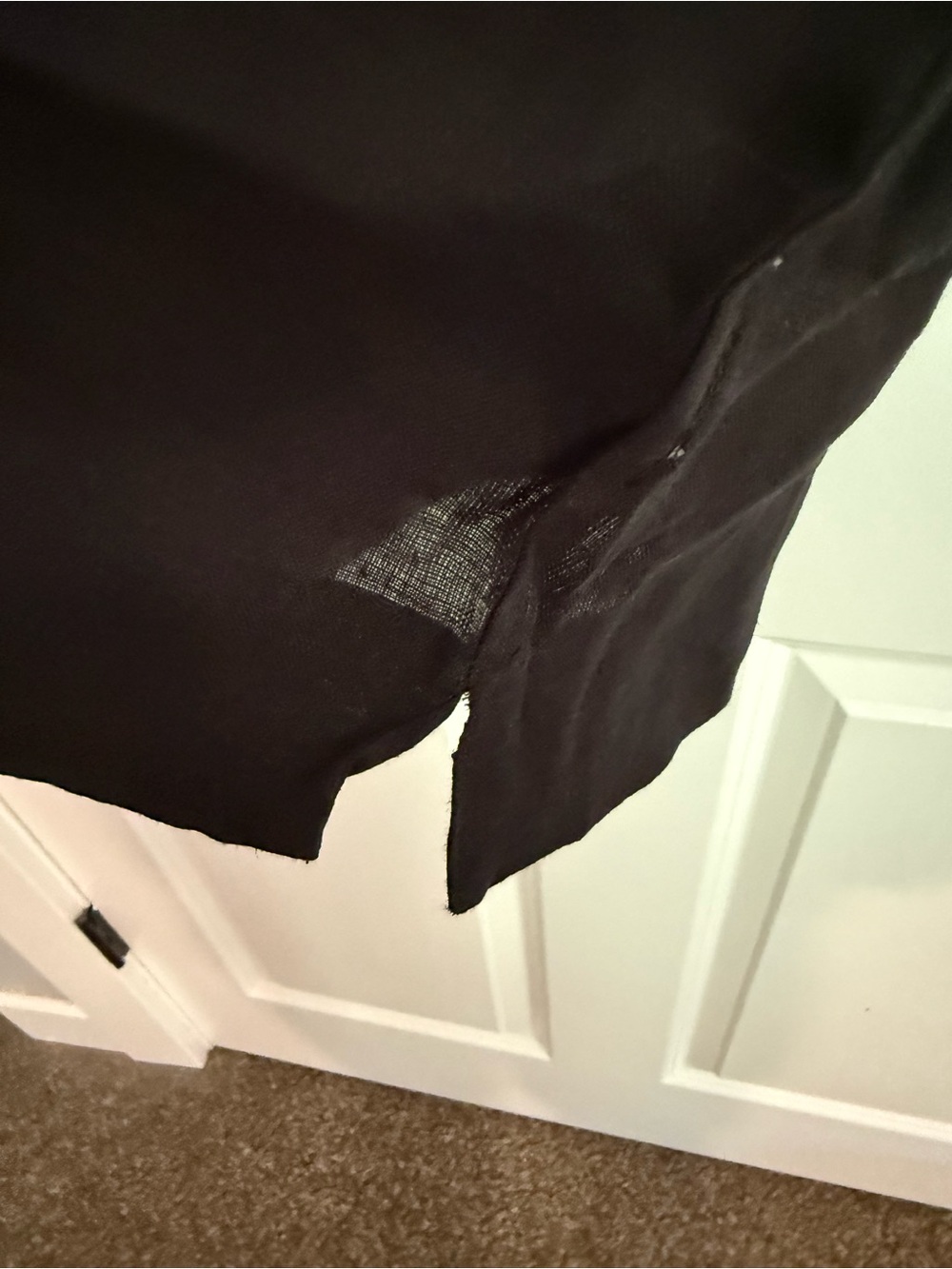New J. Crew Black Misses  Popover Dress XS V Neck - Picture 8 of 8